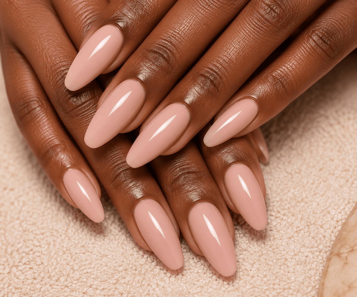 Close-up of a professional manicure